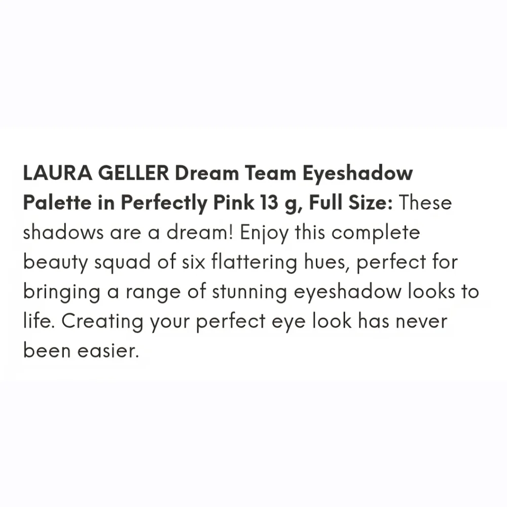 Laura Geller Dream Team 6 Multi-Finish‎ Eyeshadows Palette